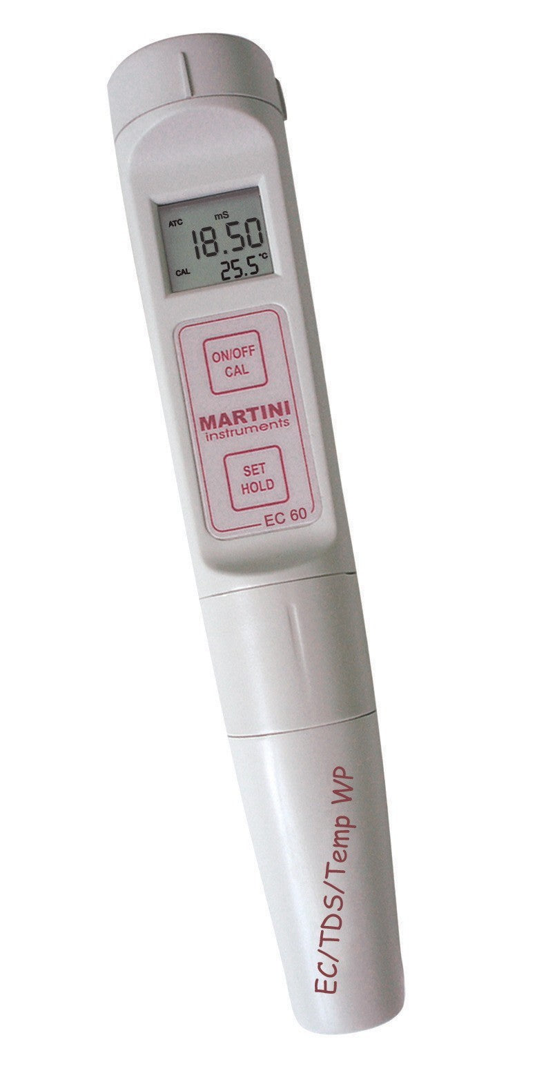 Milwaukee EC60, EC metr voděodolný, ruční,funkce stav baterie boční pohled