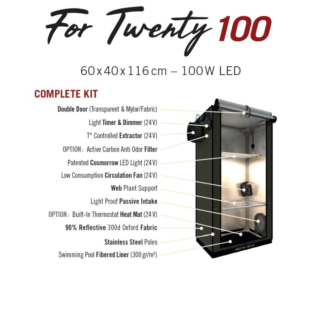 Secret Jardin FS100 For Twenty 60x40x116 cm detailní pohled