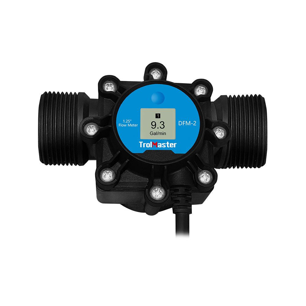 Trolmaster 1.25″ Digital Flow Meter (DFM-2) sidevisning