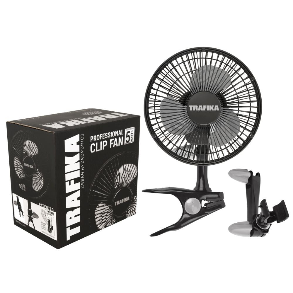 Trafika Clip Fan 5W, cirkulační ventilátor pohled zepředu