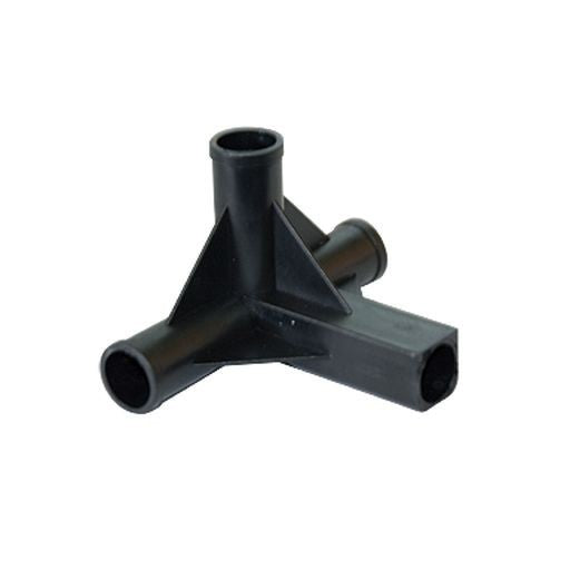 Homebox Spareparts 4 Way Connector pro tyče 16 mm (4 ks) boční pohled