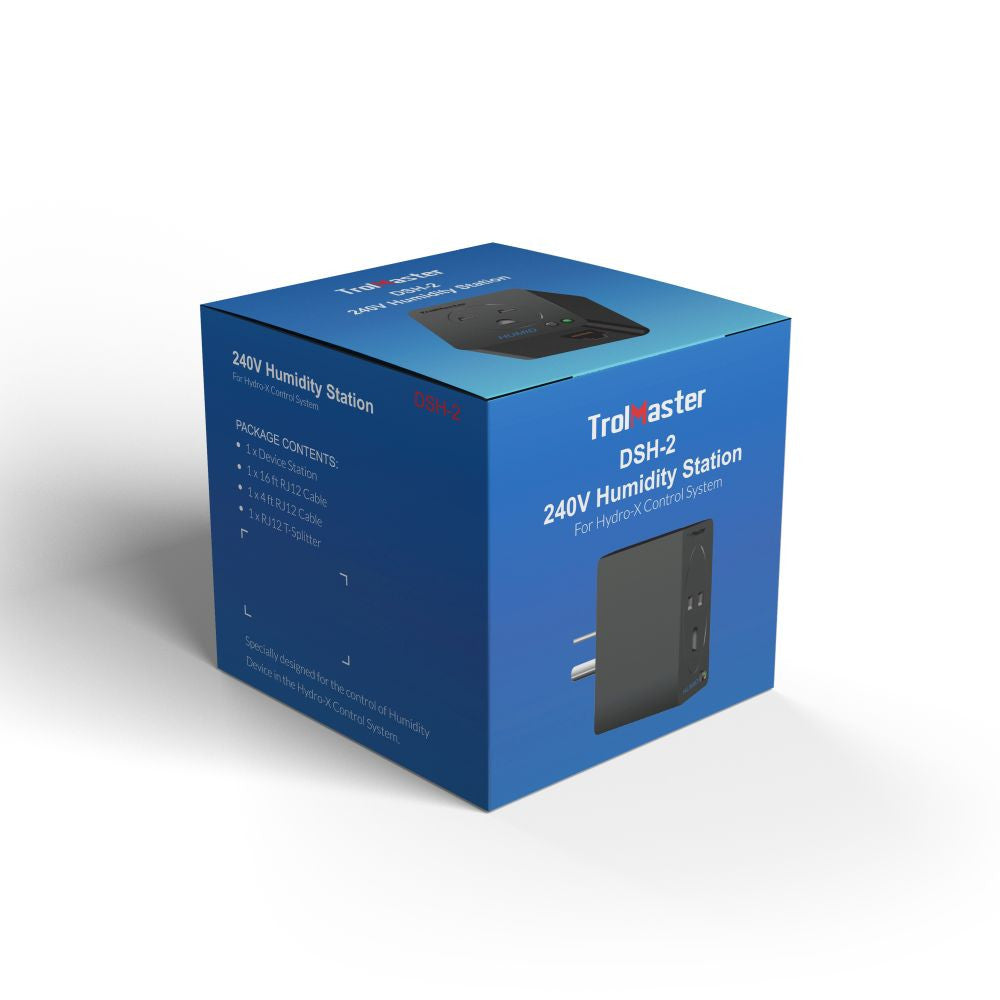 Trolmaster 240V Fugtighedsenhedsstation (DSH-2E) - uden adapter (Schuko DE stik) frontudsigt