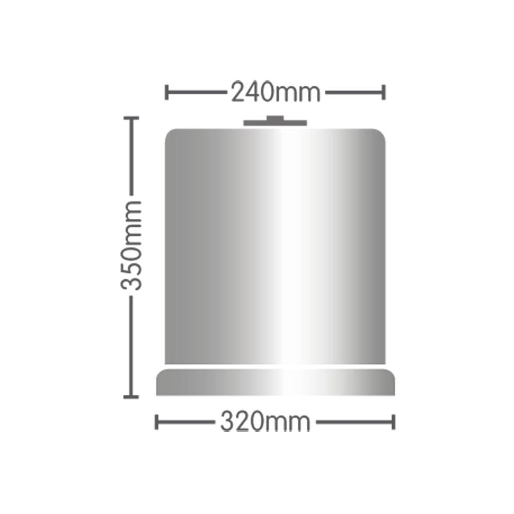 Couvercle de propagation transparent Autopot pour 1Pot XL, vue latérale