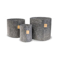 Root Pouch Charcoal planter textile 25.5x11.5 cm - 12 l front view