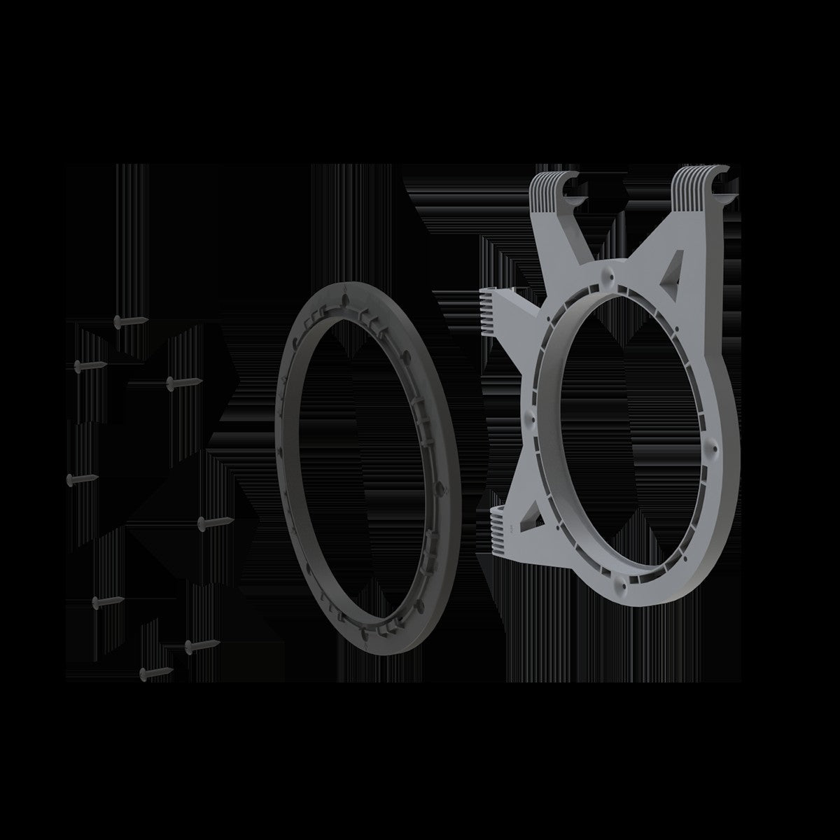 Secret Jardin Ducting Flange DF25 - příruba na 25mm tyč (Dark Room) pohled zezadu