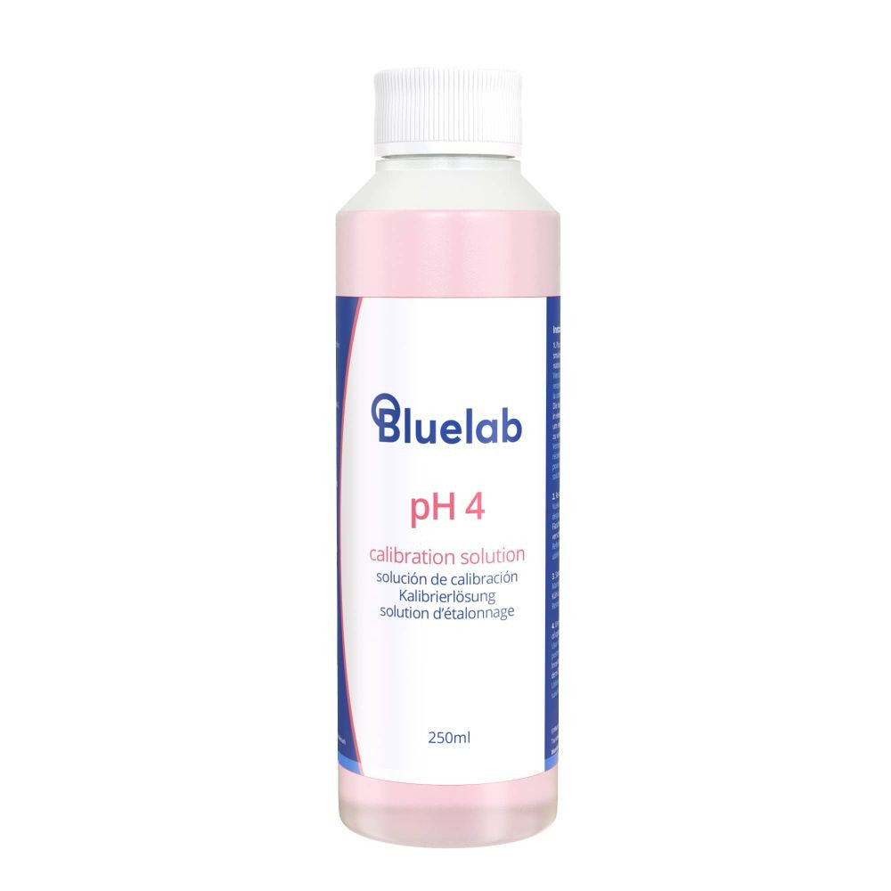 Bluelab pH 4.0 pufr 250 ml, kalibrační roztok pohled zepředu