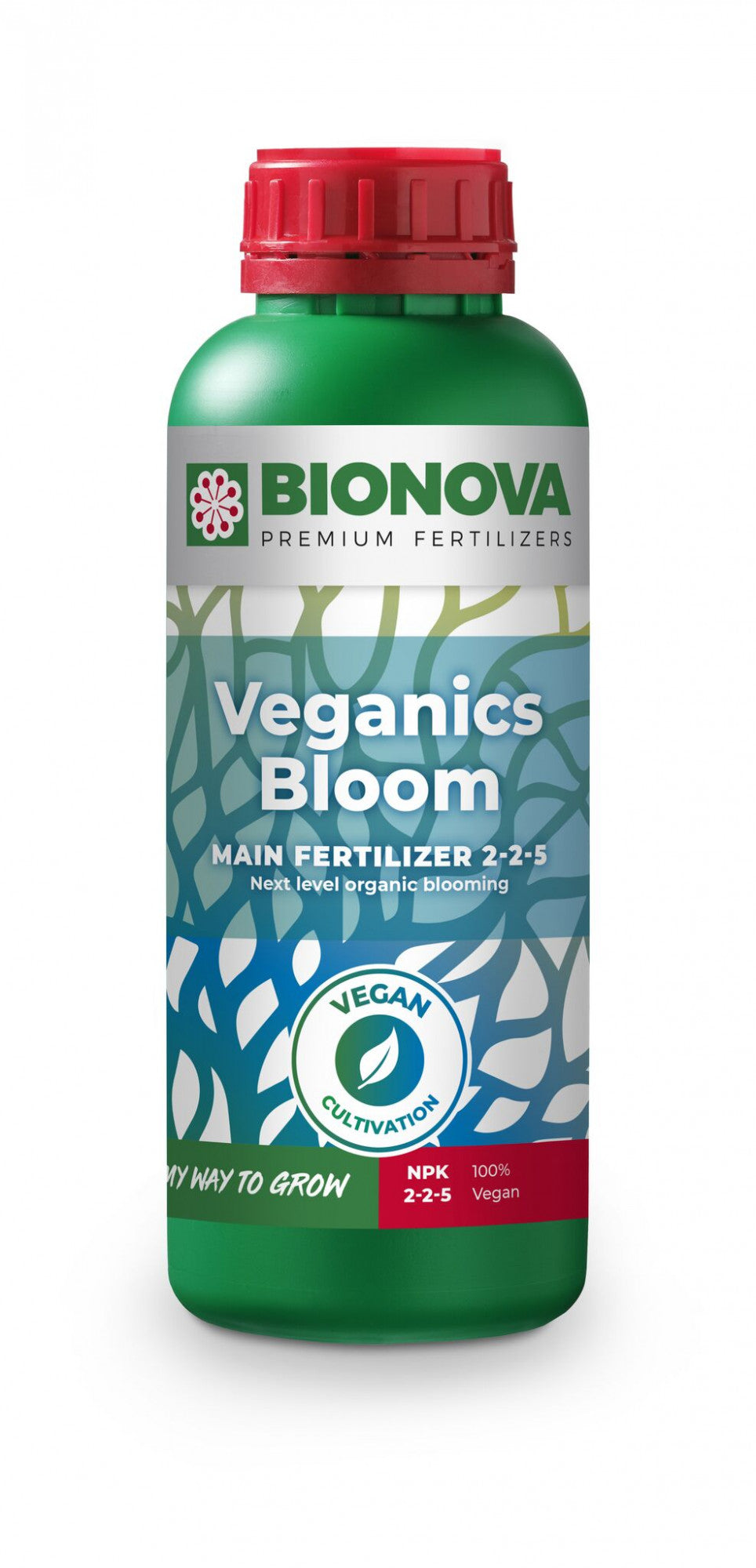 BioNova Veganics Bloom 1 l boční pohled
