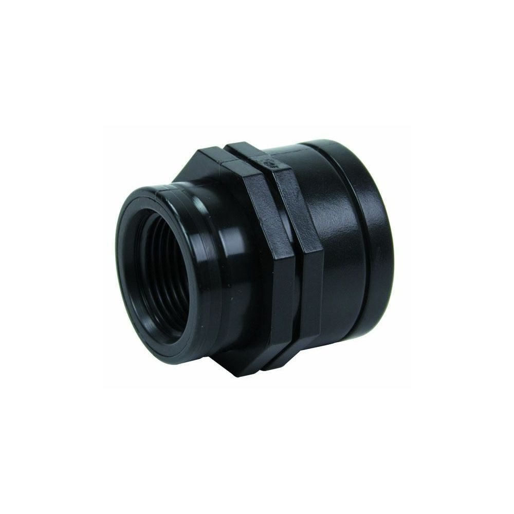 Irritec PP redukce 2x vnitřní závit 1“ x 3/4“ pohled zepředu