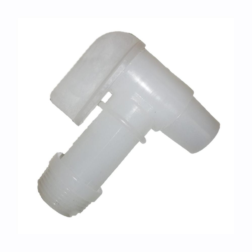 Stáčecí ventil k 23L kanystrům Advanced Nutrients - 3/4 pohled zezadu