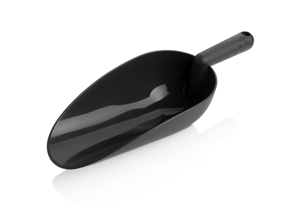 Sázecí lopatka, plastová velká, antracitová boční pohled