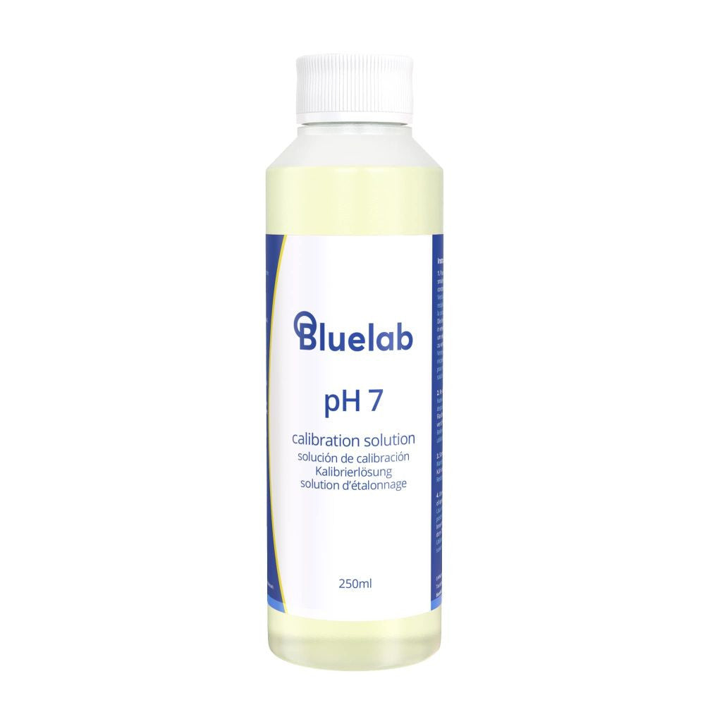 Bluelab pH 7.0 tampon 250 ml, solution détalonnage BOÎte 6 PCS vue de face