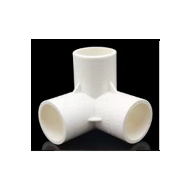 Urban Hydro spojka TT 32 mm, pro 3 PVC trubky k NFT kanálu pohled zepředu