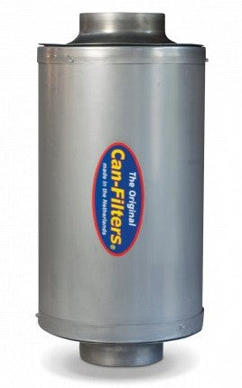 Can Silencer 45 cm / průměr 30 cm / příruba 150 mm, tlumič hluku boční pohled