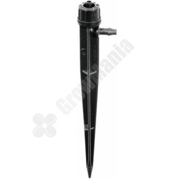 Kapkovač CETA-PC 4 l/h koncový s zemním hrotem a kompenzací tlaku boční pohled