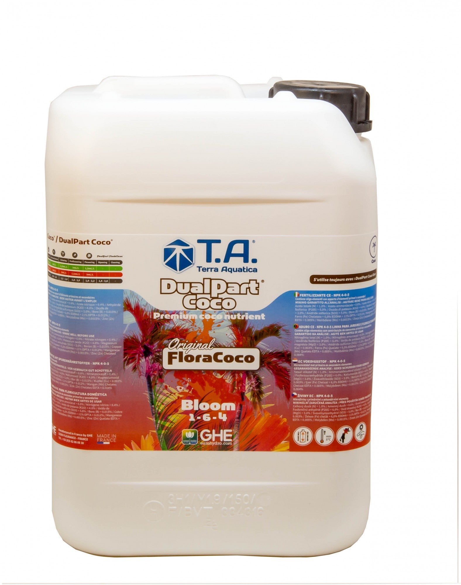 Terra Aquatica DualPart Coco Bloom 10 l boční pohled