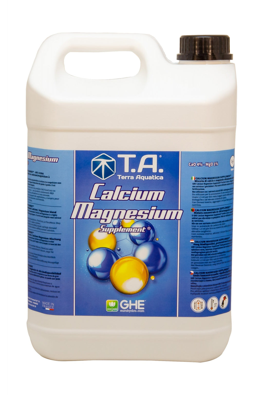 Terra Aquatica Calcium Magnesium 5 l boční pohled