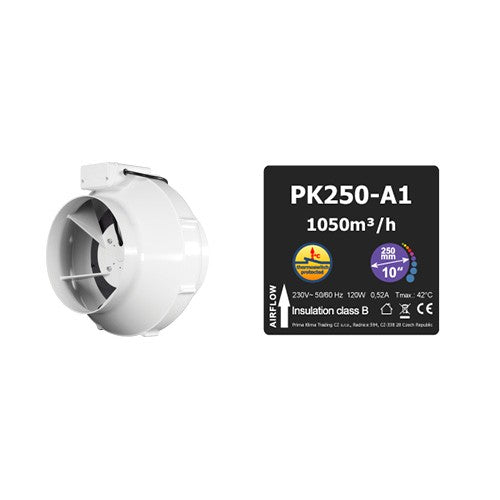 Prima Klima fan PK250-A1 250 mm - 1050 m3/h, 1-speed rear view