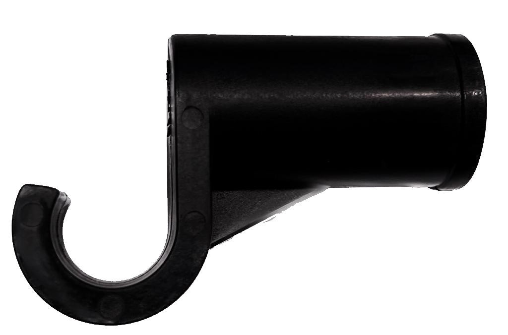 Homebox Spareparts Crochets longs pour tige 22 mm (1 pc) vue latérale