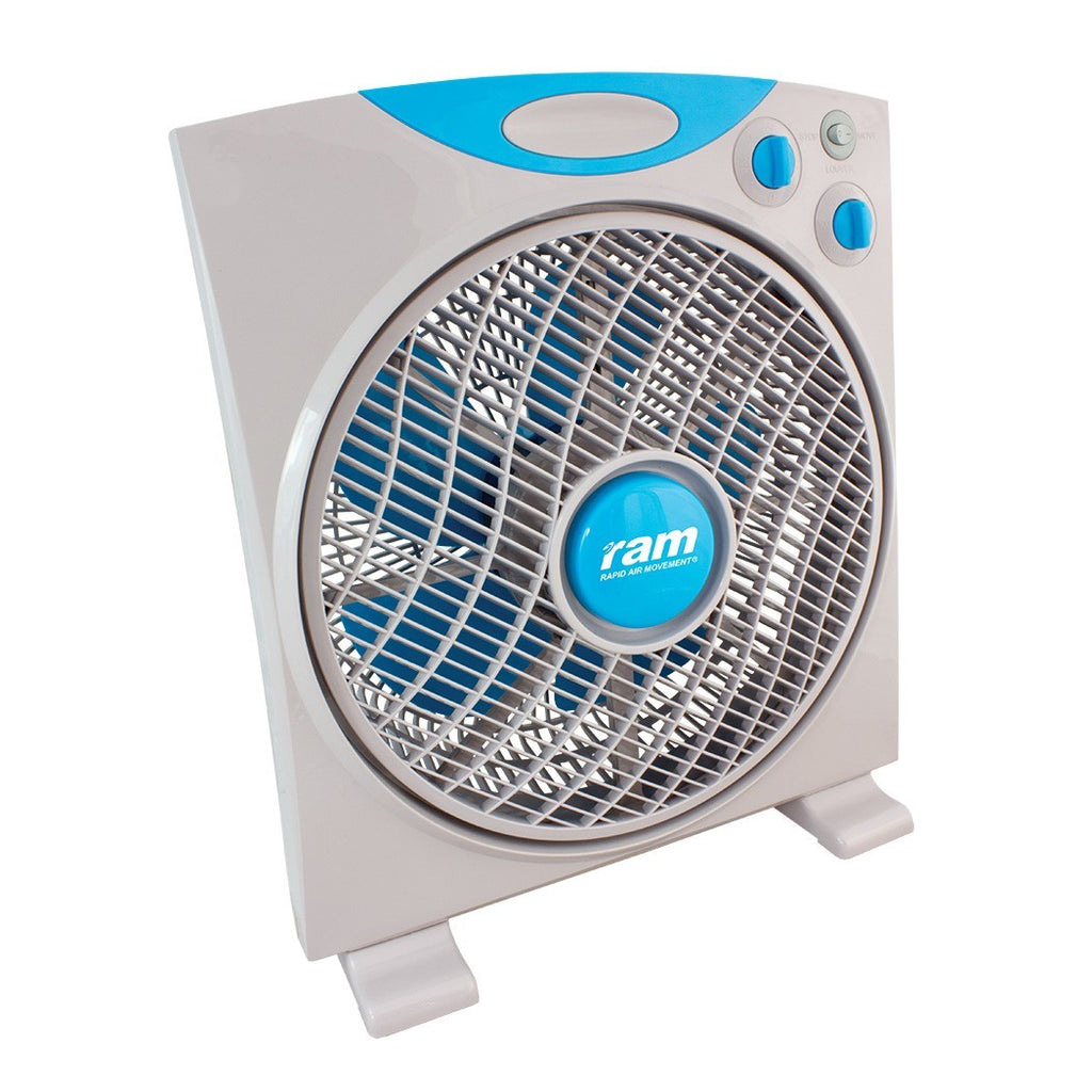 RAM ECO Fan, tre-trins gulvventilator diameter 30 cm sidevisning