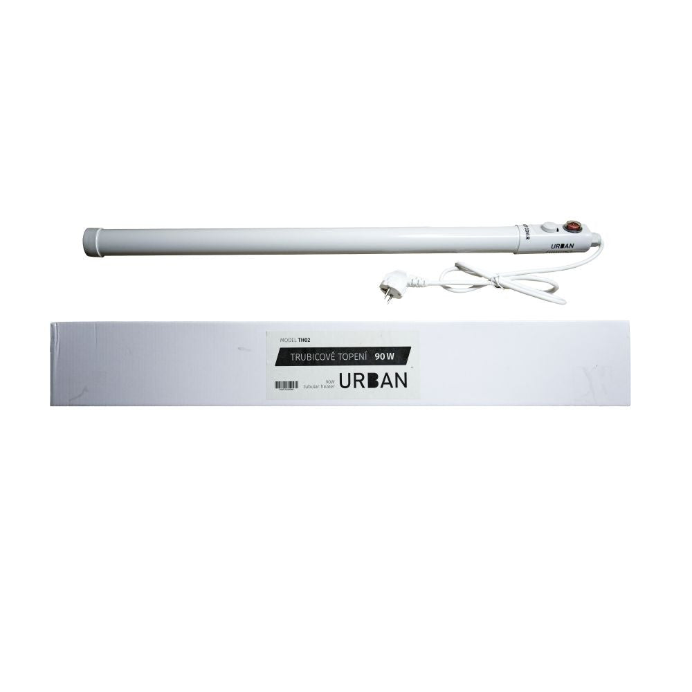 Urban Heater trubicové topení s termostatem 710 mm / 90W pohled zepředu