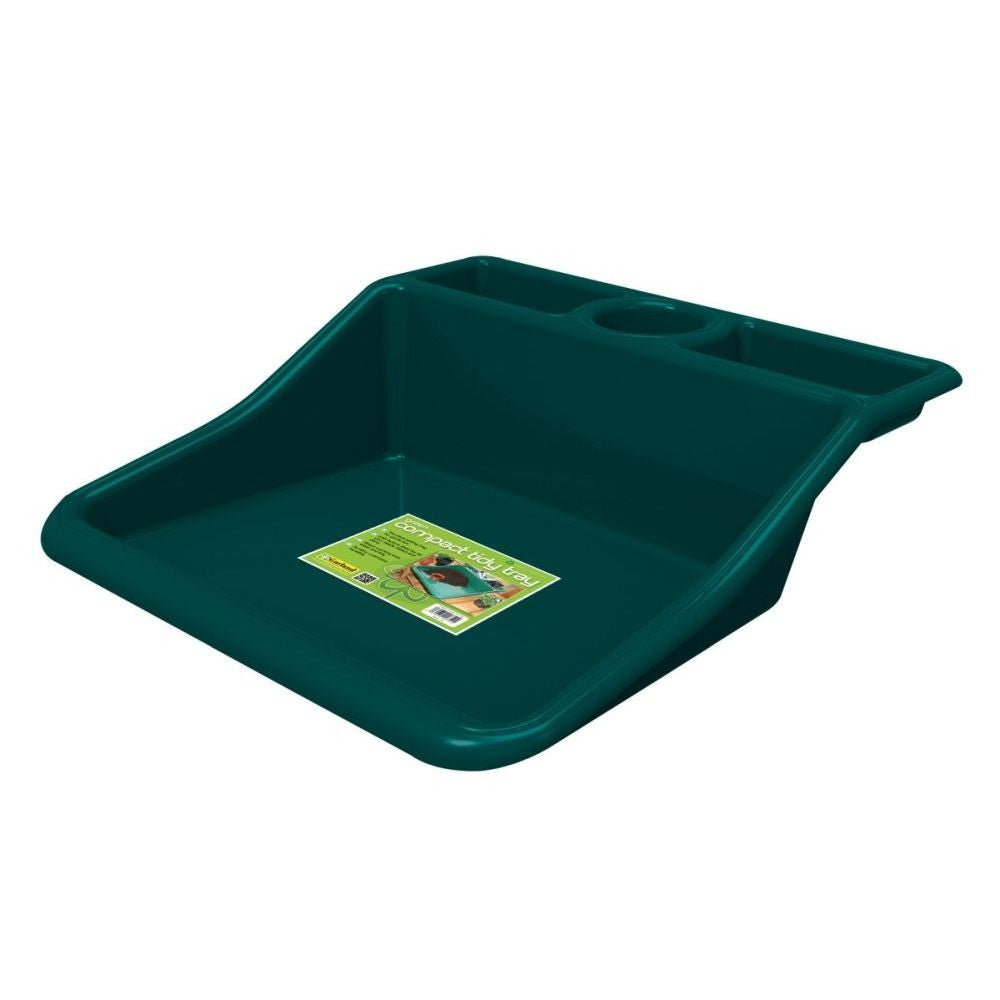 Garland podmiska plast Tidy Tray Green Compact s pultem 49x50x15 cm pohled zepředu