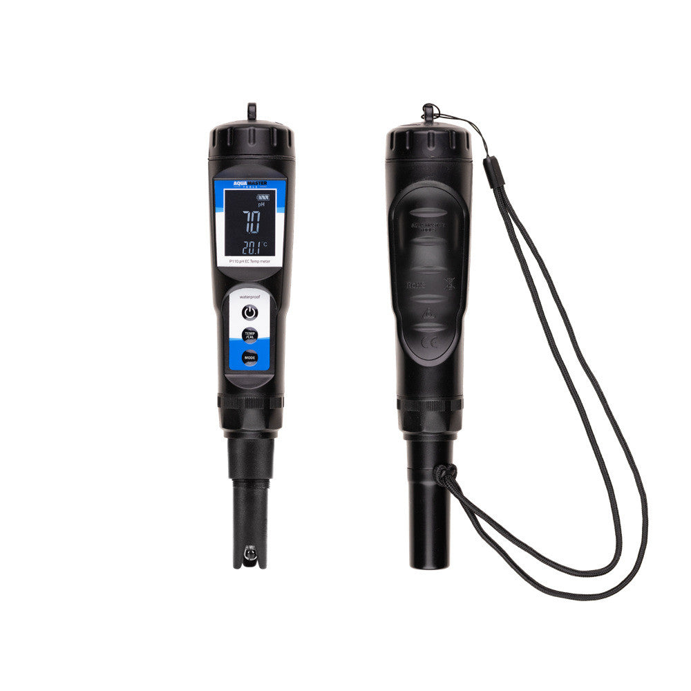 Aqua Master Tools kombinovaný pH metr P110 PRO 2.0 (pH, EC, Teplota) pohled zepředu