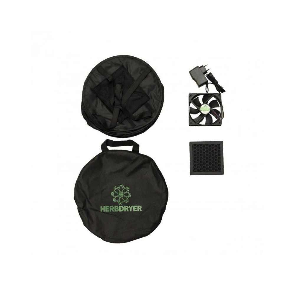 HERBDryer sušící síť Regular, 4 patra, filtr a ventilátor pohled zezadu