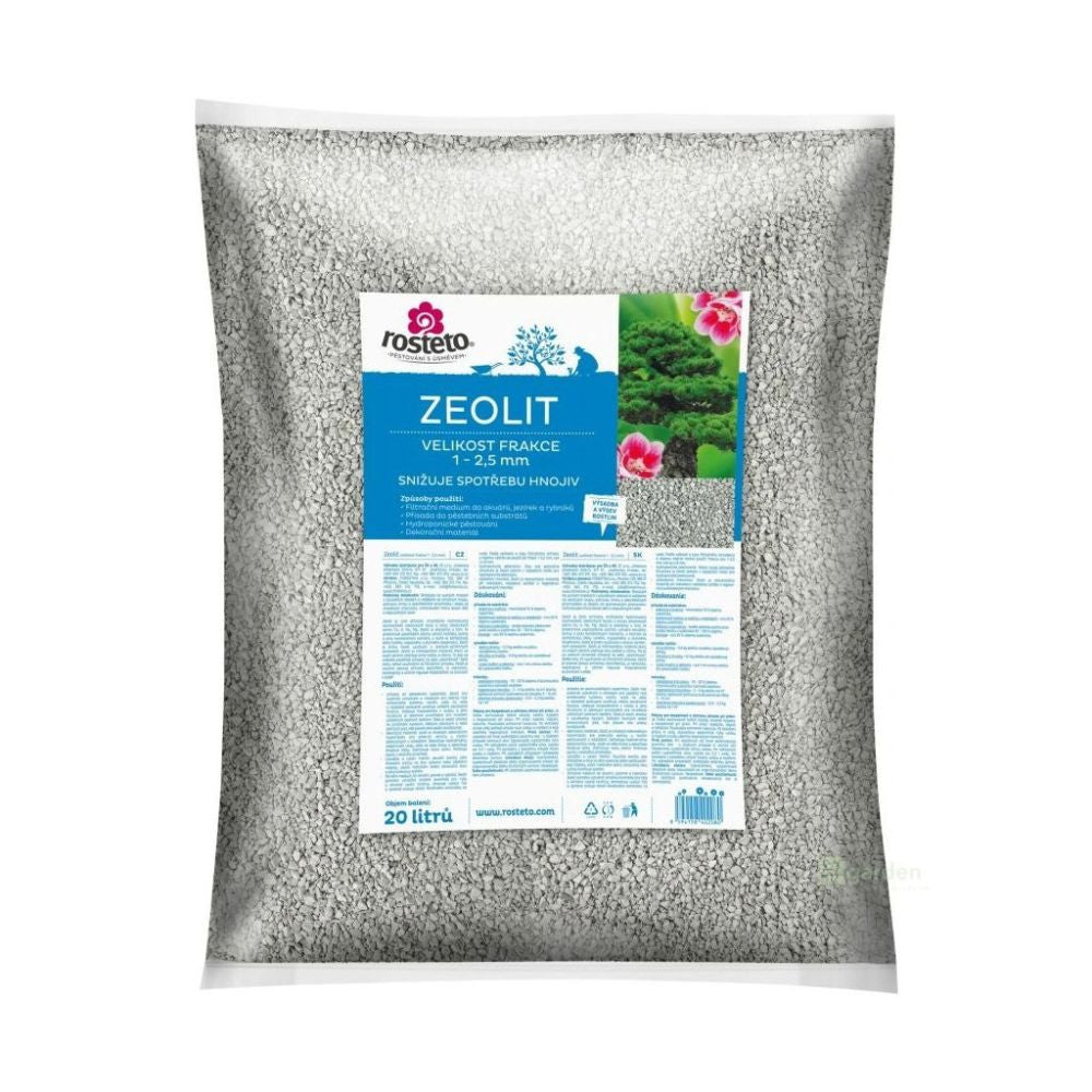 Zeolit, frakce 1-2.5 mm 20 l pohled zepředu