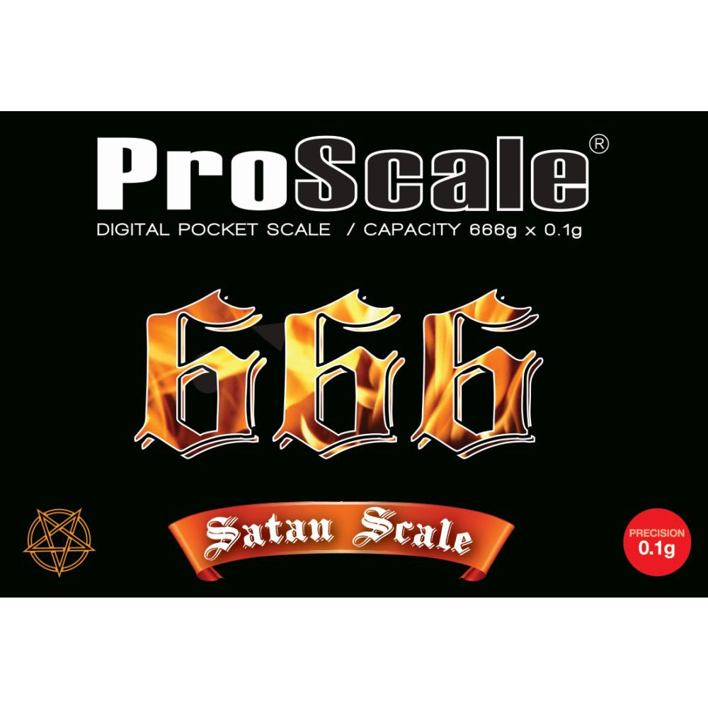 Digitální váha Proscale - Satan Scale 666 g x 0.1 g druhý boční pohled