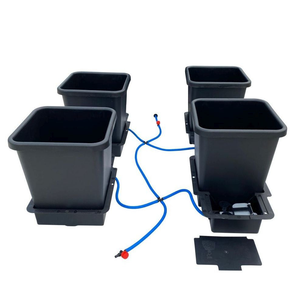 Autopot 1Pot, 4 květináče bez nádrže (Aquavalve5) pohled zepředu