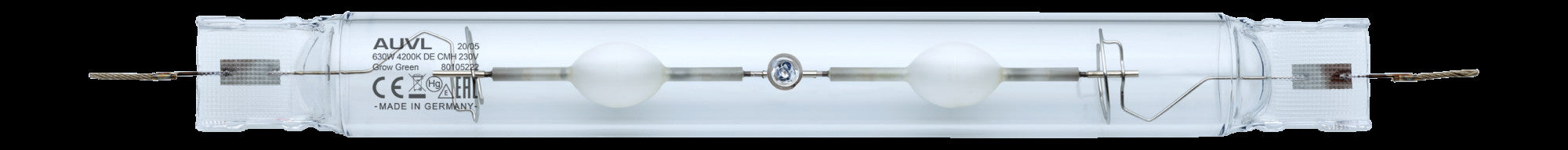 AUVL výbojka CMH 630W 3100K, 240V Double Ended boční pohled