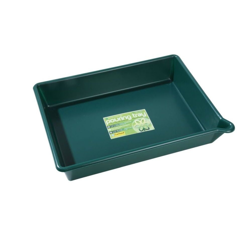 Garland podmiska Pouring Tray Green s výlevkou 53x40x9.5 cm pohled zepředu