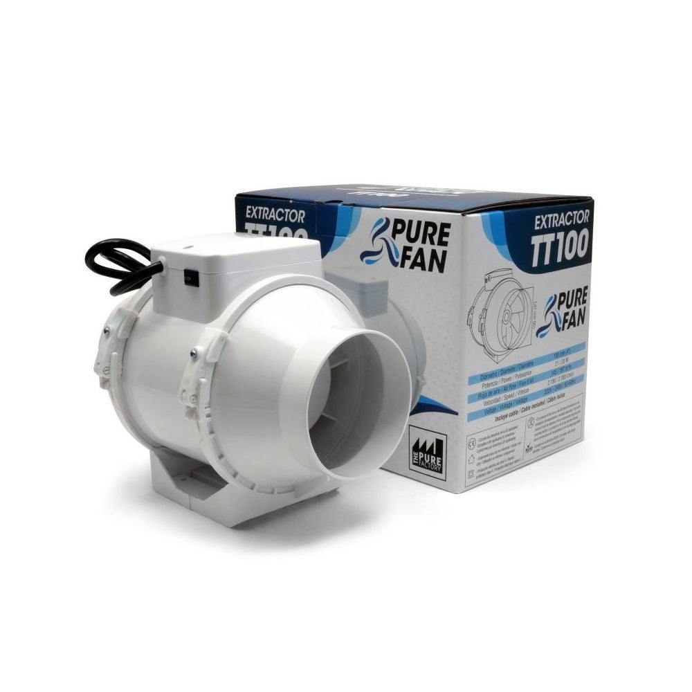 Pure Factory Fan TT 100 - 145/187 m3/h vooraanzicht
