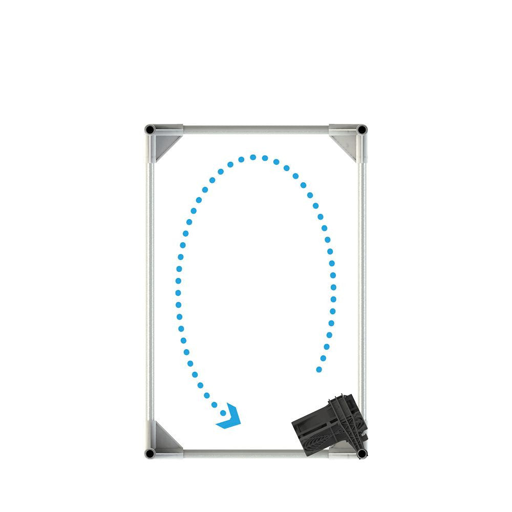 Secret Jardin Monkey Fan 120 mm 24V, cirkulační ventilátor boční pohled