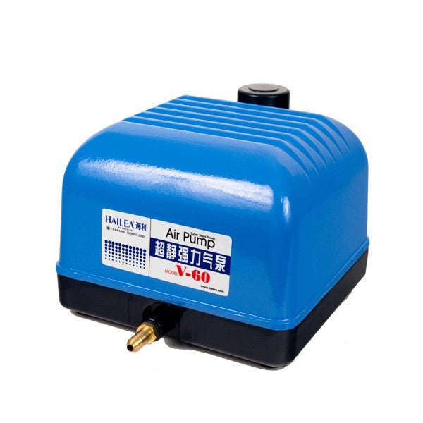 Air Compressor V-60 vzduchové čerpadlo, 3600 l/h boční pohled