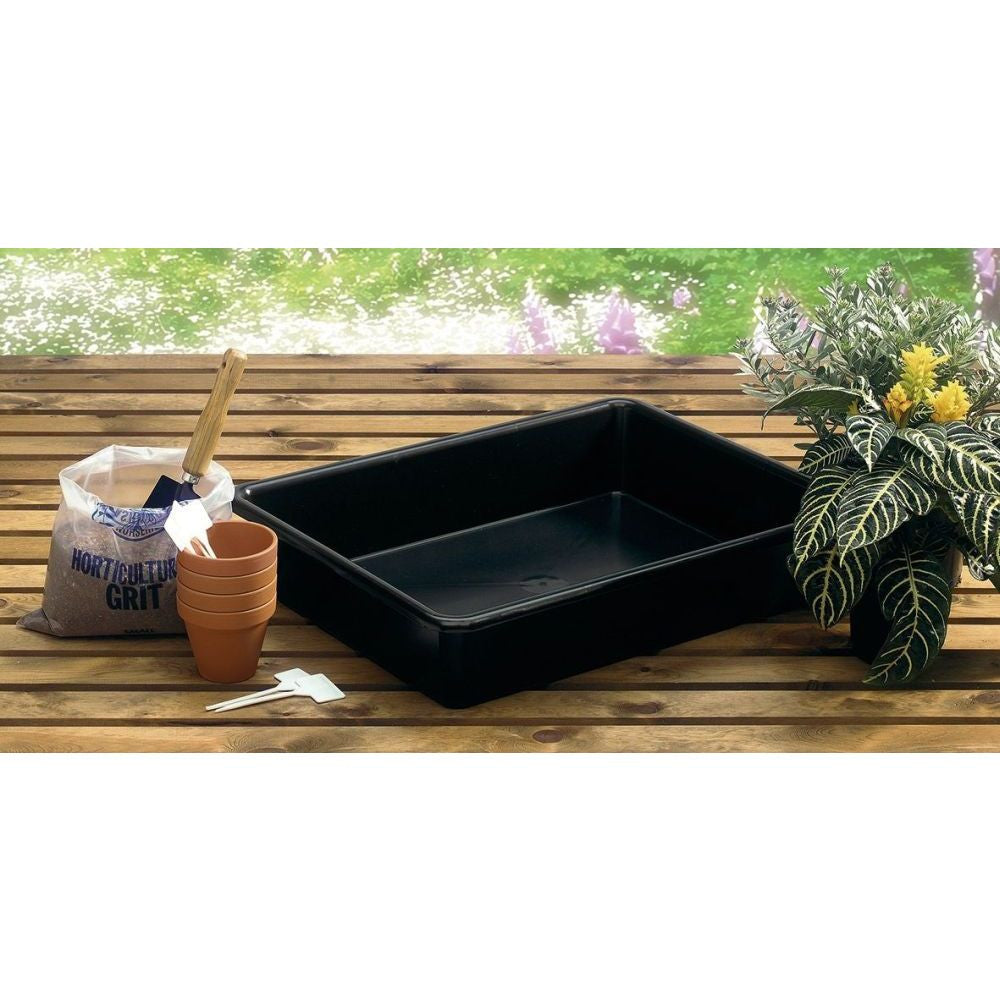 Garland podmiska plast Chieftain Tray Black 64.5x49.5x12 cm pohled zepředu