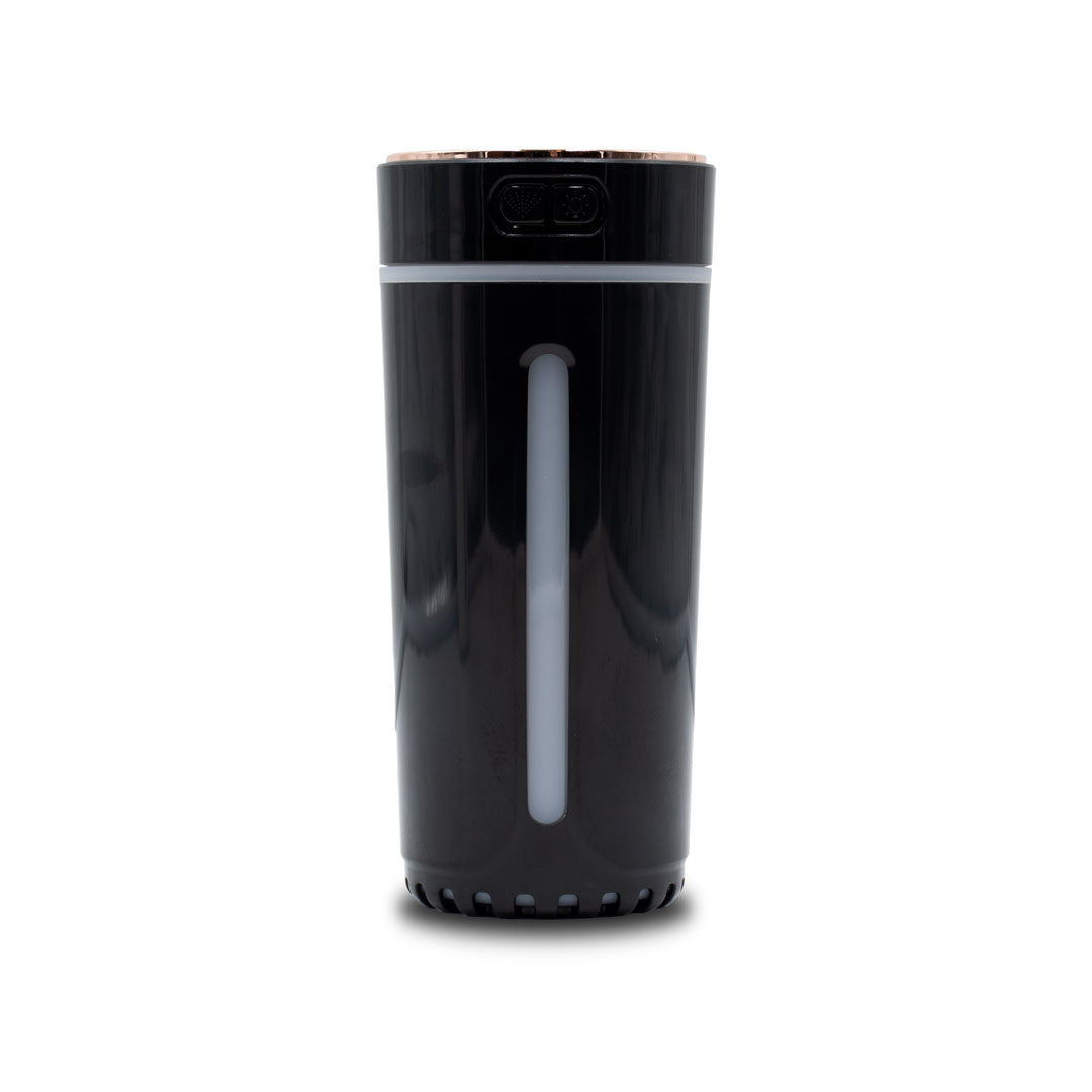 ONA AutoMist Odour Diffuser Black, sprayer side view