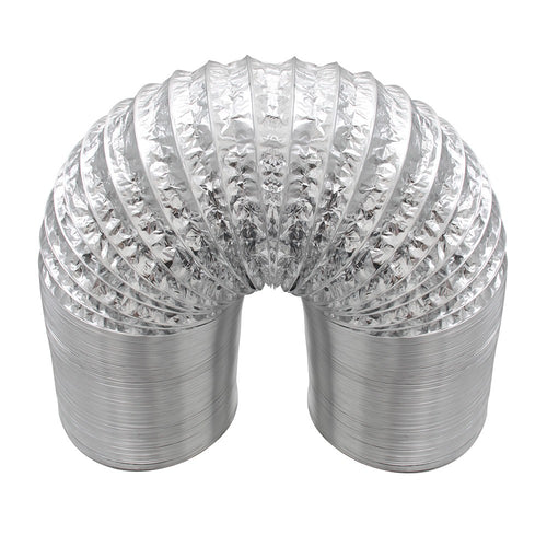 Alu PVC 125 mm ventilatieslang, rol 10 m vooraanzicht