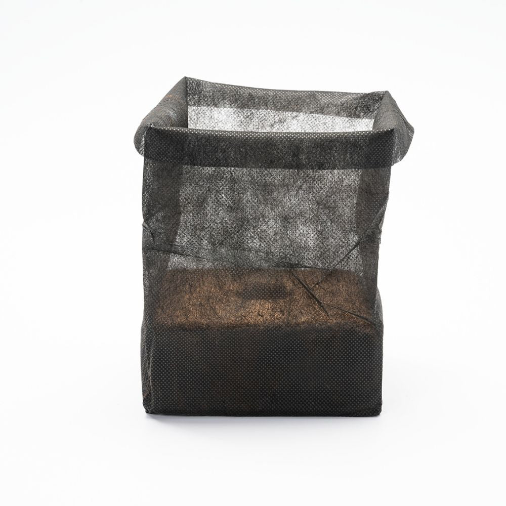 Growup! Coco fabric planter with dehydrated coconut, 1 pc front view