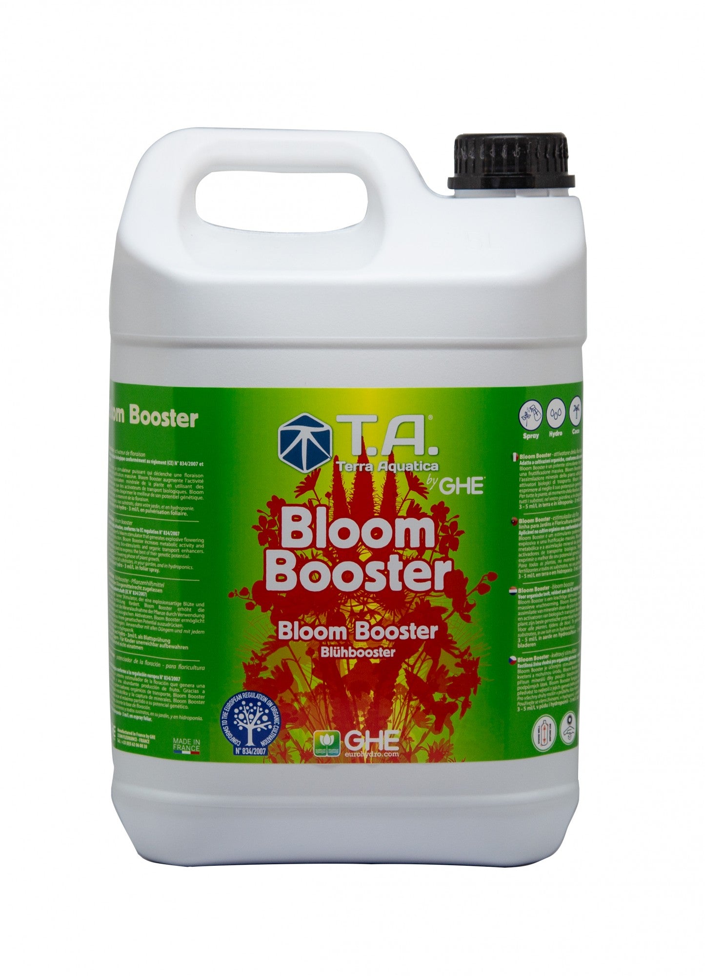 Terra Aquatica Bloom Booster Organic 10 l boční pohled