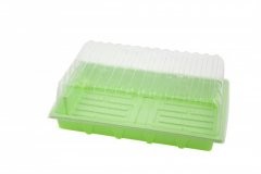 HGA Garden Propagator 42, skleník, nevyhřívaný 3 ks, 38x24x13.5 cm pohled zepředu