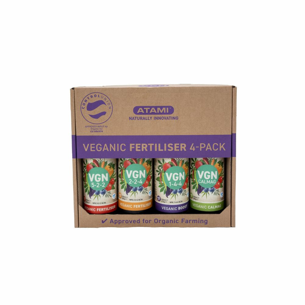 Atami VGN Vegan 4-Pack 250 ml, sada hnojiv pohled zepředu