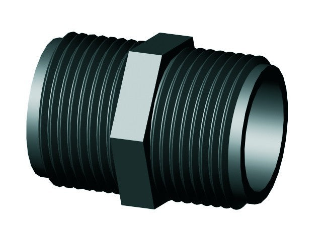 Irritec PP spojka 2x vnější závit 3/4″ boční pohled