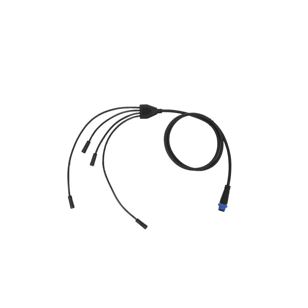 SANlight FLEX II kabel čtyřcestný (1x WDC21 samec/4x WDC19 samice) pohled zepředu