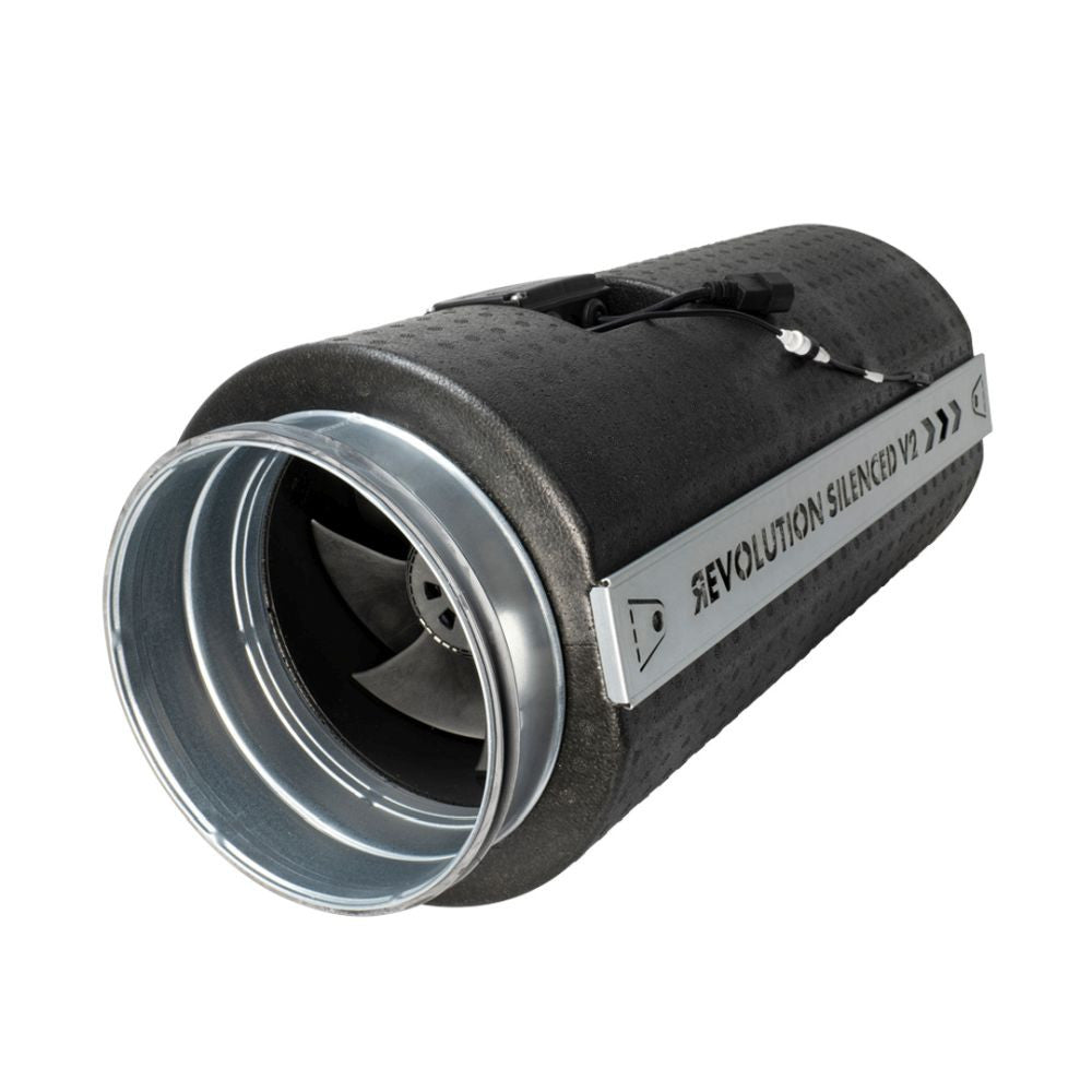 SystemAir Revolution Silenced V2 250L EC Vector 250 mm, 2102 m3/h vue de face