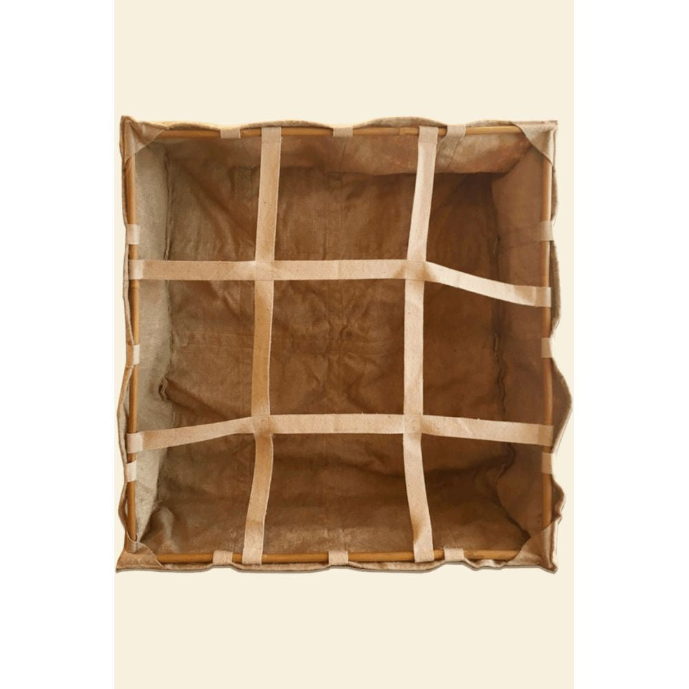 U Gro Bac de plantation écologique renforcé en jute 93x93x30 cm - 250 l vue de dos