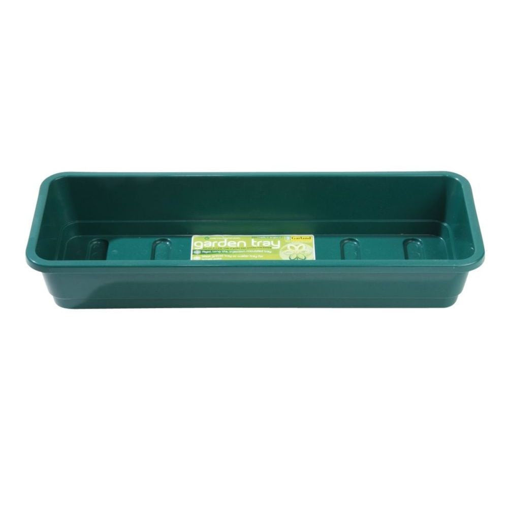 Garland podmiska plast Narrow Tray Green, 37.5x13.5x6 cm pohled zepředu