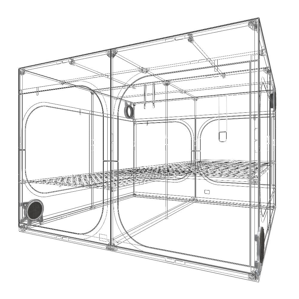 Secret Jardin Dark Room 297x297x217 cm, DR300 R4.0 pohled zezadu