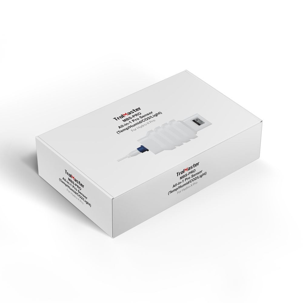 Capteur 4-en-1 Trolmaster Hydro-X et Hydro-X Plus Température-Humidité-CO2-Lumière (MBS-PRO) vue arrière