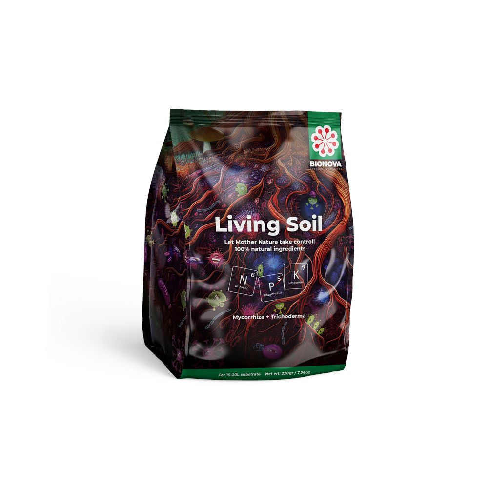 Bionova Living Soil, 220 g pohled zepředu
